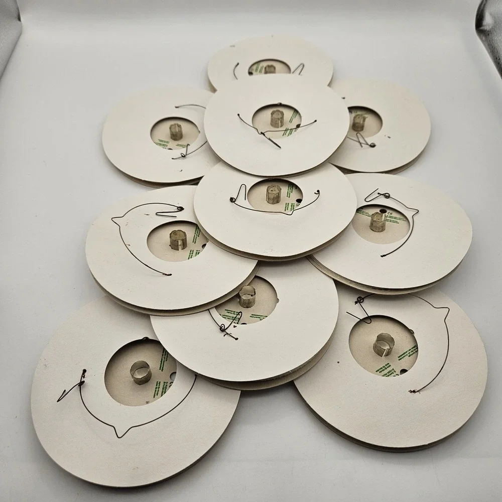 10 VTG German Cylinder Paper Candle Accordion Lantern Hanging White Party Holida
